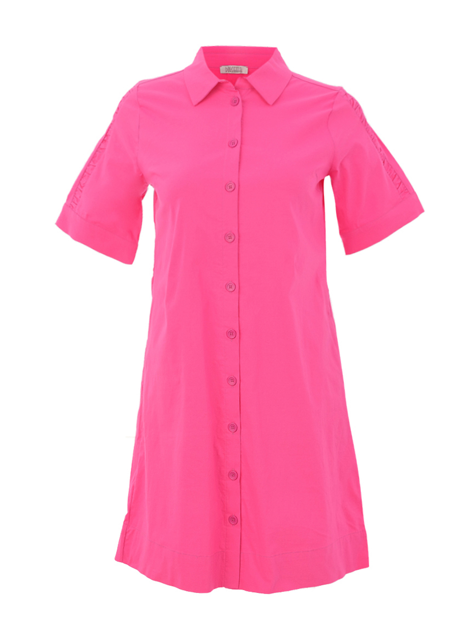 26163 Woven Dress (FUCHSIA)