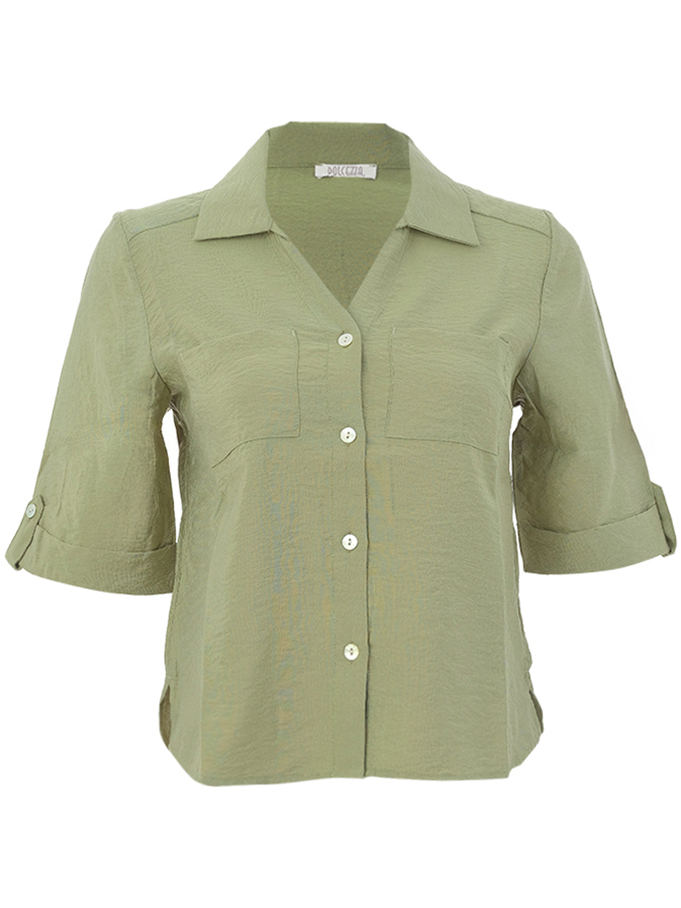 26180 Woven Blouse (KHAKI)