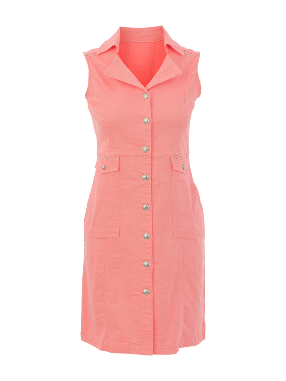 26211 Woven Dress (CORAL)
