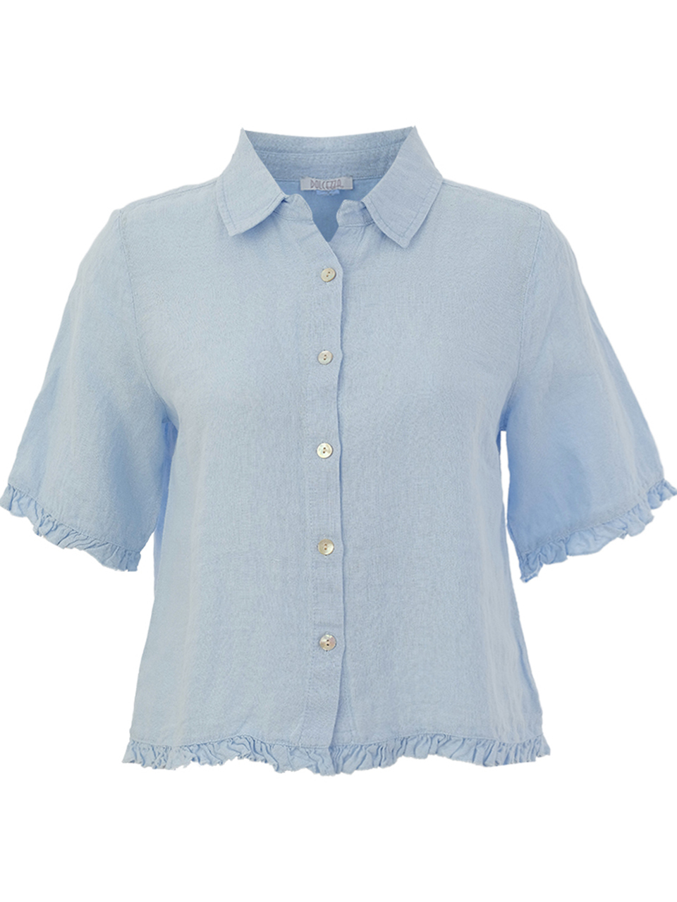 26221 Woven Blouse (LTBLUE)